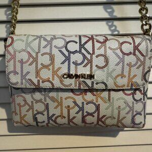 Calvin Klein White Crossbody Purse
